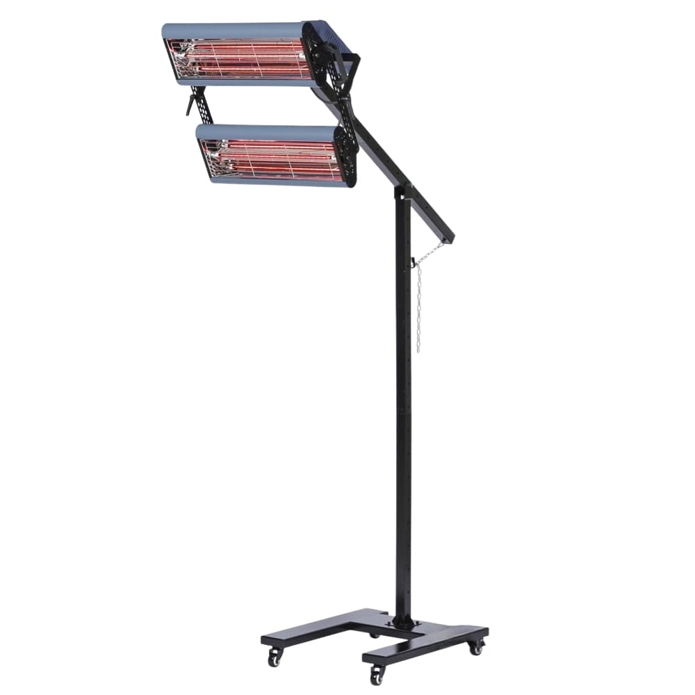 Infrared Curing Lamp 2 Elements 2.6 kW Shortwave Timer 0 to 60 min Kekur