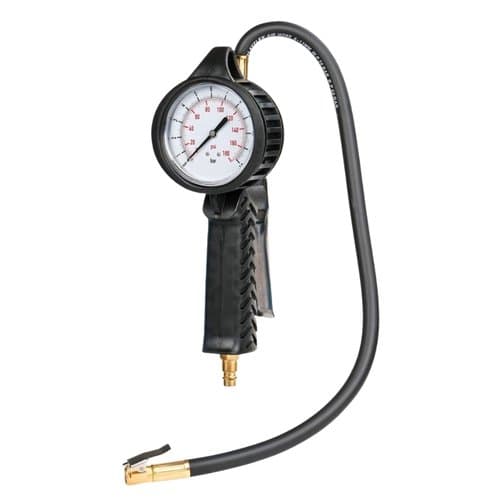 Tyre Inflator Gun 80mm Dual Scale Hose 80 cm Kekur