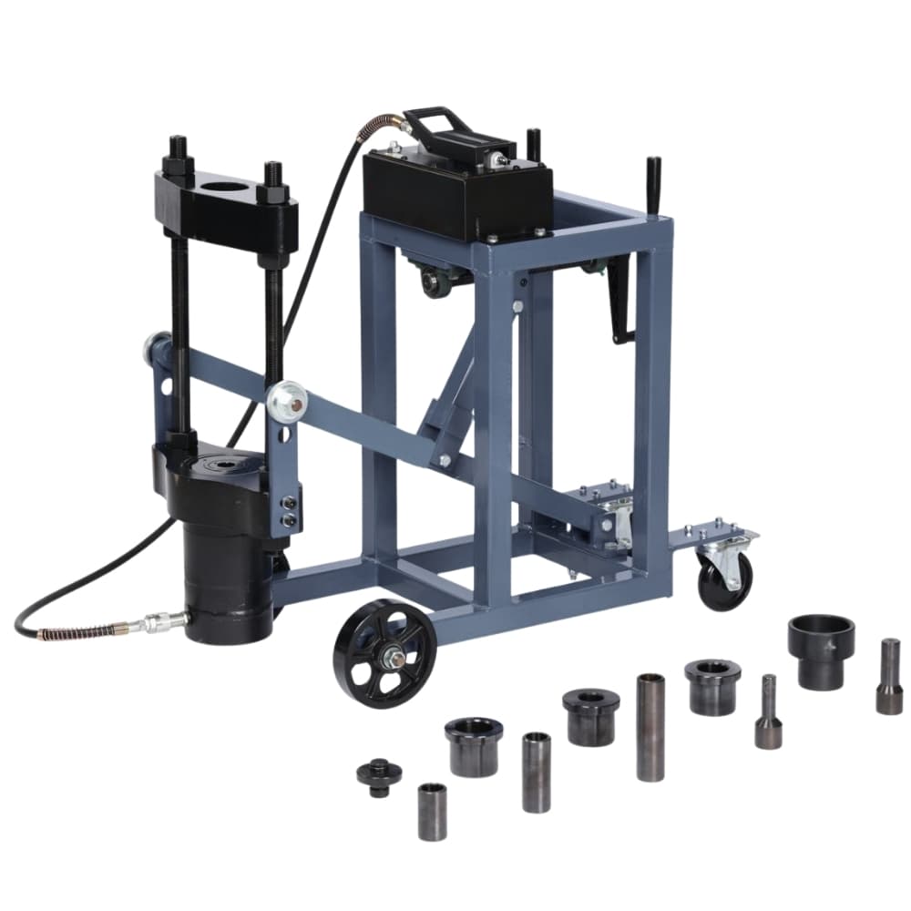 Kingpin Press Tool 75 t Air-Driven With Cart Kekur