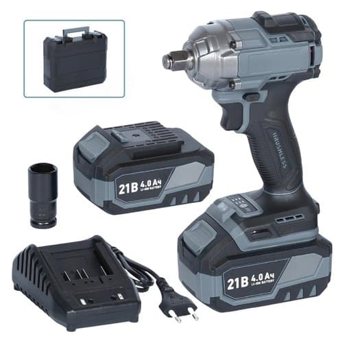 Cordless Impact Wrench 1/2" 500Nm 21V 2Bat