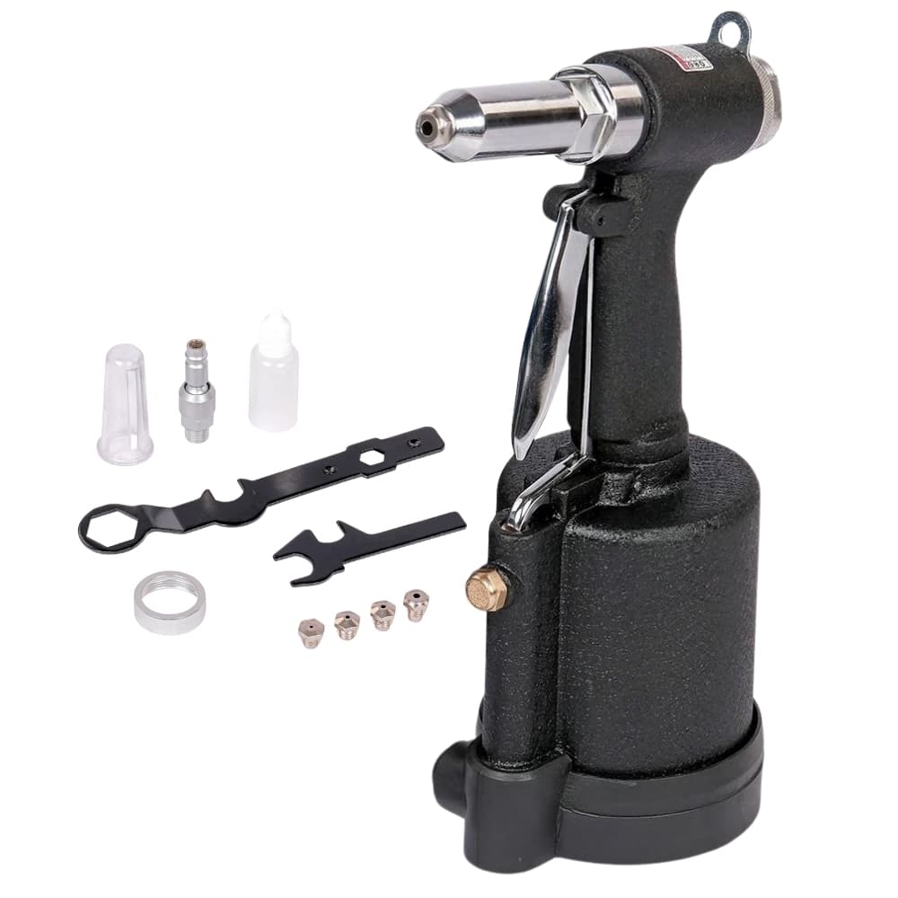 Pneumatic Air Riveter for Extractor Rivets 2.4-6.4mm, High Performance Tool