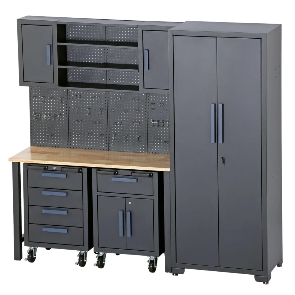 Garage Storage Cabinet 8 elements 40 kg 2600х430х1850 mm Kekur