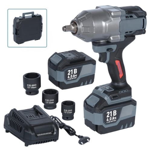 Cordless Impact Wrench 1/2" 1500Nm 21V 6A