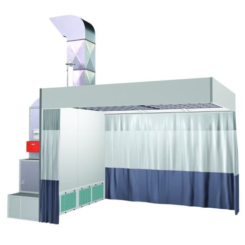 Paint Prep Station Filtration System Heating System Mobile